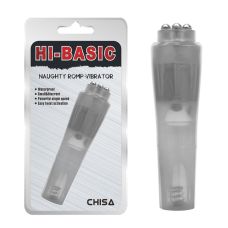 Вибростимулятор для стимуляции клитора пластиковый серого цвета Chisa Naughty Romp