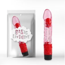 Вібратор реалістичний гелевий прозоро рожевого кольору Chisa довжина 230 мм