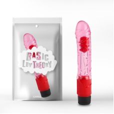 Вібратор реалістичний гелевий прозоро рожевого кольору Chisa довжина 225 мм