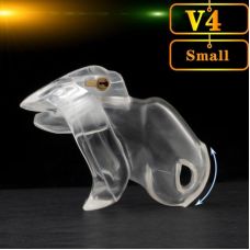 Пояс вірності чоловічий БДСМ прозорого кольору Bdsm4u HT V4 розмір Small