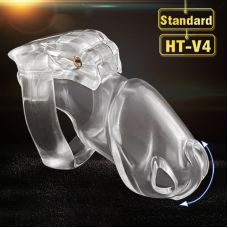 Пояс верности мужской БДСМ прозрачного цвета Bdsm4u HT V4 размер Standart