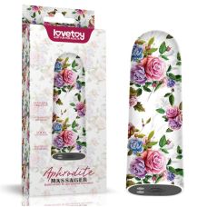 Компактный вибратор для клитора с принтом Lovetoy Rechargeable Aphrodite Massager