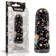Компактный вибратор для клитора с принтом Lovetoy Rechargeable Diana Massager 