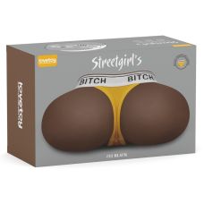 Мастурбатор вагина и анус черного цвета в комплекте с сексуальными стрингами Lovetoy Streetgirls №12