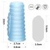  Вибронасадка на член ребристая голубого цвета Lovetoy Wave Knights