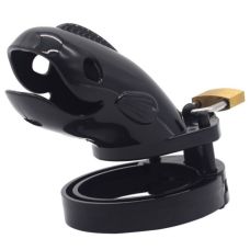 Пояс вірності чоловічий у формі кита чорного кольору Bdsm4u Cage Small