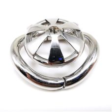 Пояс вірності чоловічий БДСМ із нержавіючої сталі сріблястого кольору Bdsm4u ZS146