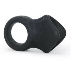 Фиксатор для пениса и натяжения мошонки черного цвета Bdsm4u Testicular Stretch