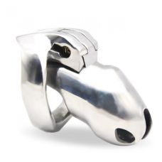 Пояс верности БДСМ мужской из нержавеющей стали серебристого цвета Bdsm4u HTV4