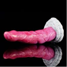 Фаллоимитатор особой формы из жидкого силикона розового цвета Bdsm4u Behimos Gory