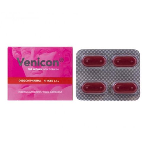 Препарат для підвищення лібідо та сексуального бажання Cobeco Pharma Venicon for Women 4 капсули