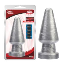 Анальная конуснообразная пробка серебристого цвета Chisa Bump Canaan