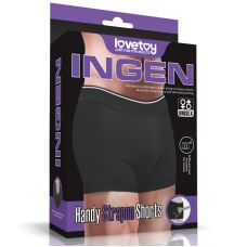 Шорти для страпону чорного кольору Lovetoy Ingen large розмір XL XXL