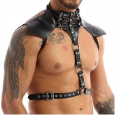 Чоловіча портупея чорного кольору Bdsm4u Mens halter