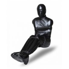 Фіксація та бондаж для тіла з вінілу чорного кольору Bdsm4u