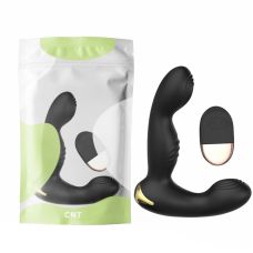 Вибромассажер простаты с беспроводным пультом дистанционного управления черного цвета Cnt Into P 