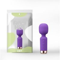 Клиторальный вибратор в форме микрофона фиолетового цвета Cnt Knight at Night 