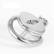 Пояс вірності із трубкою для сечі БДСМ чоловічий із нержавіючої сталі сріблястого кольору Bdsm4u New-189R