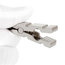 Зажимы для сосков БДСМ в форме прищепок для сексуальных игр металлические серебристого цвета Bdsm4u