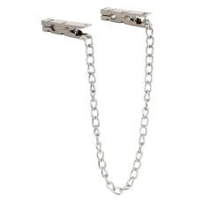 Зажимы для сосков в форме прищепок металлические серебристого цвета Bdsm4u