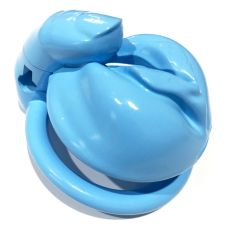 Пояс верности мужской БДСМ с замком синего цвета Bdsm4u