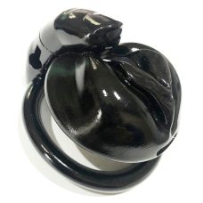 Пояс верности мужской БДСМ с замком черного цвета Bdsm4u