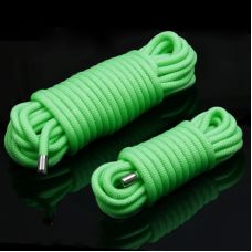 Мотузка для зв'язування БДСМ флуоресцентна зеленого кольору що світиться Bdsm4u 10 метрів