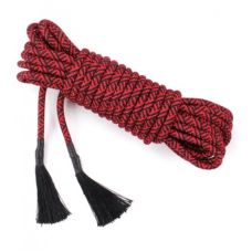 Мотузка для зв'язування БДСМ нейлонова червоного кольору Bdsm4u 10 метрів