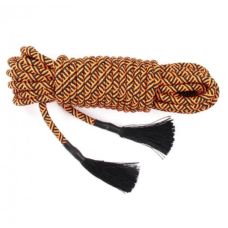 Бондажна нейлонова мотузка для БДСМ жовта 10 метрів