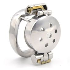 Пояс вірності з відкритою кришкою БДСМ чоловічий із нержавіючої сталі сріблястого кольору Bdsm4u