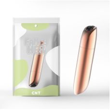 Вибропуля для стимуляции клитора пластиковая золотистого цвета Cnt Classic