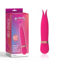 Вібратор для стимуляції клітора рожевого кольору Chisa Forked Vibe