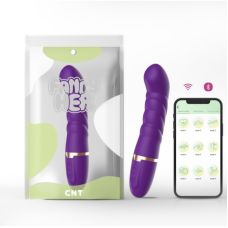 Смарт вібратор вагінальний та для стимуляції точки G фіолетового кольору Cnt Take Over The Swirl