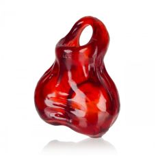 Фиксация для члена и мошонки из силикона красный