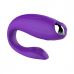 Вибратор для пары вагинальный с отростком для клитора силиконовый фиолетовый цвета Cnt 