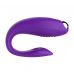 Вибратор для пары вагинальный с отростком для клитора силиконовый фиолетовый цвета Cnt 