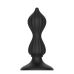 Анальная пробка волнообразная с ребрышками черного цвета Cnt Swirling № 2 Анальная пробка волнообразная с ребрышками черного цвета Cnt Swirling № 2