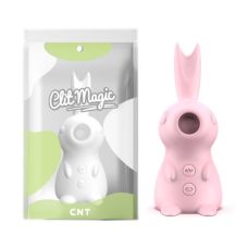 Вакуумний кролик вібратор 3 в 1 рожевий Cnt Kissing Bunny