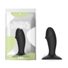 Анальная силиконовая пробка черного цвета Cnt No 4