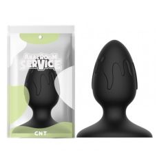 Анальная пробка круглой формы черного цвета Cnt Naughty 