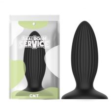 Анальная пробка пухлой формы черного цвета Cnt Naughty 