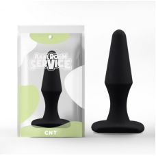 Анальная пробка конусообразная черного цвета Cnt Booty Plug размер Medium