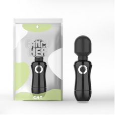 Вибромассажер Ванд микрофон для стимуляции интимных зон черного цвета Cnt Oh My Round
