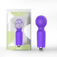 Вібромасажер Ванд мікрофон для стимуляції інтимних зон фіолетового кольору Cnt Sweetie