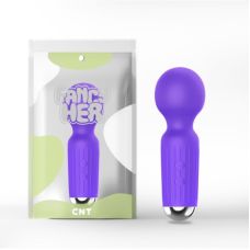 Вибромассажер Ванд микрофон для стимуляции интимных зон фиолетового цвета Cnt Sweetie