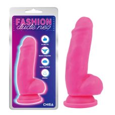 Фалоімітатор реалістичний на присосці рожевого кольору Chisa Dual Density довжина 175 мм