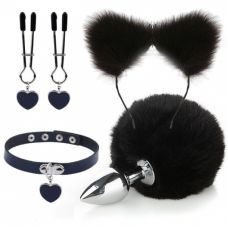 Нежный БДСМ набор Fur Sexy Kit черный