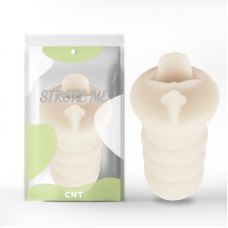 Мастурбатор ротик из силикона Super O White телесный