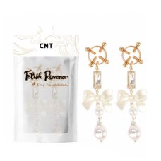 Зажимы для сосков Elegant Pearl Nipple Grips золотистый