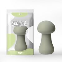 Вибратор для клиторальной стимуляции 3D Design Mushroom серо-зеленый